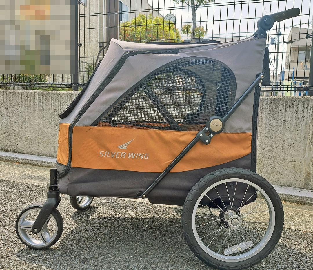 大型犬・多頭飼いカート「Silver Wing」4輪バギー（着払い）