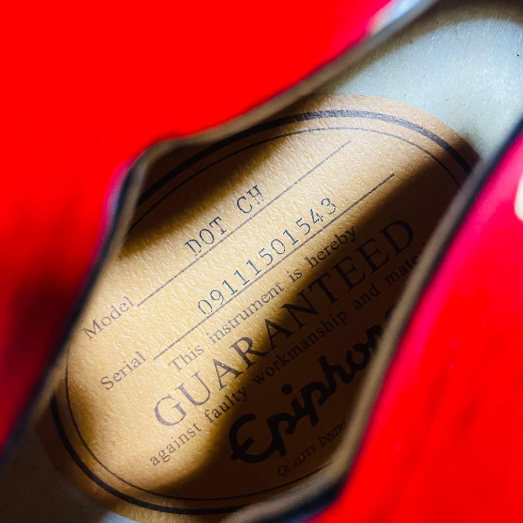 Epiphone エピフォン Dot CH セミアコ エレキギター ギグケース付