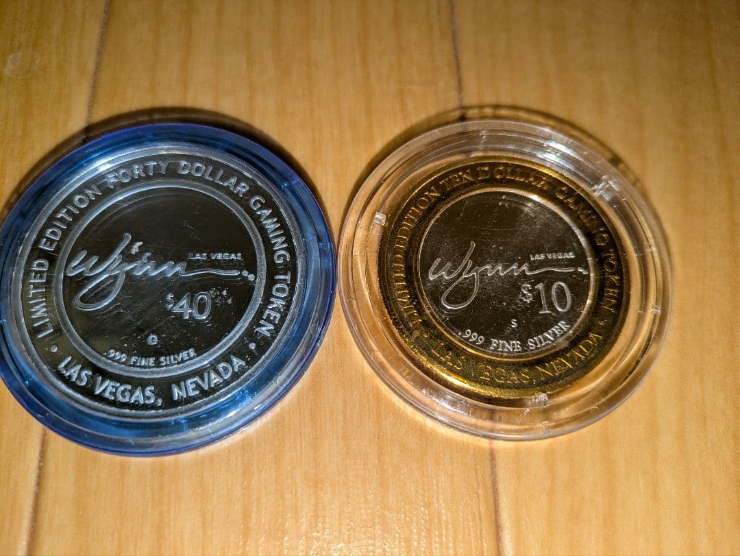 ラスベガス　カジノホテル　ゲーミングトークン　メダルケース入り　LASVegas