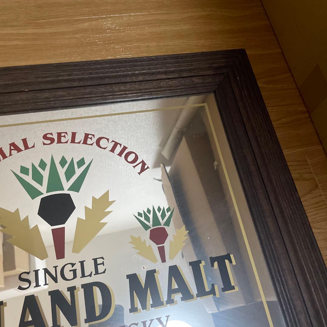 クリスベアさん専用希少　ヴィンテージ　パブミラー　LOWLAND MALT壁掛け