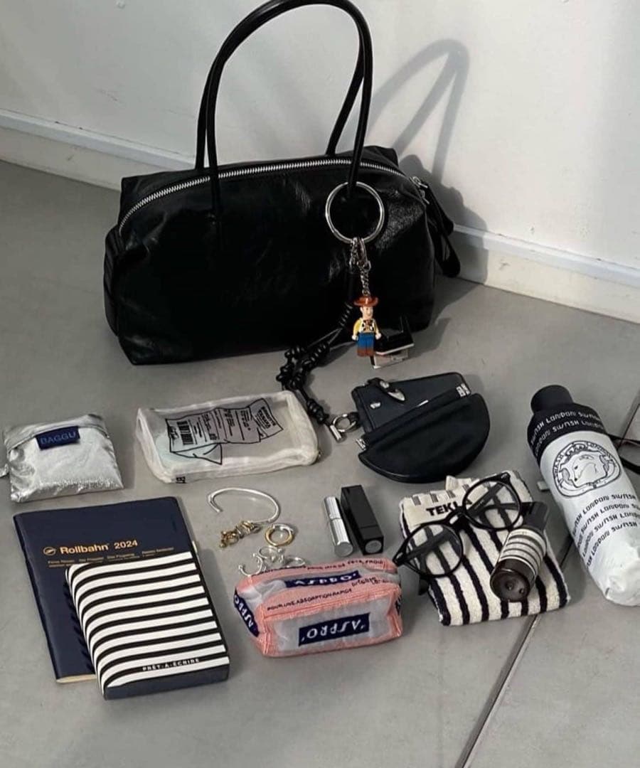 ear PAPILLONNER ロングハンドルボストンバッグ