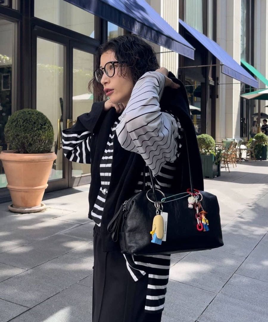 ear PAPILLONNER ロングハンドルボストンバッグ