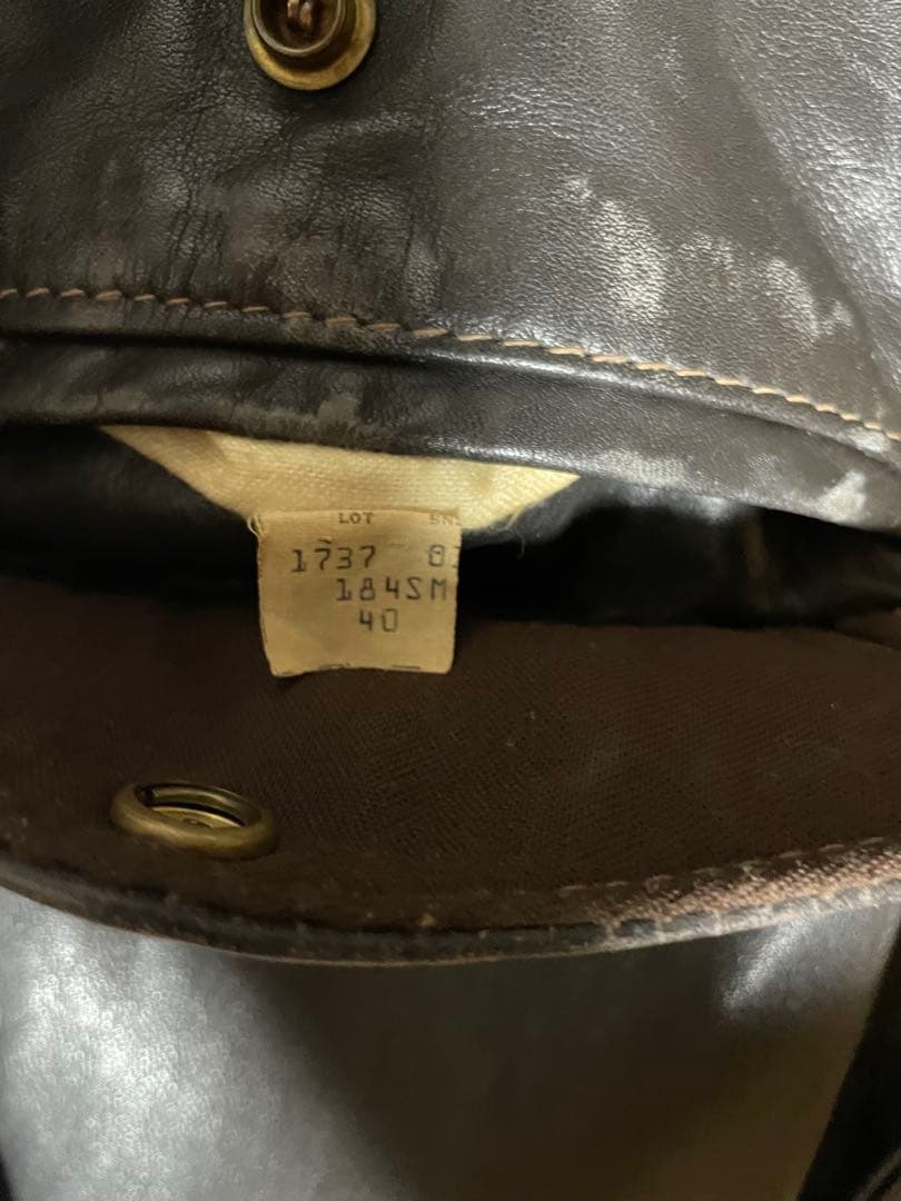 schott 184sm g-1 40 usa製 ブラウン レザージャケット