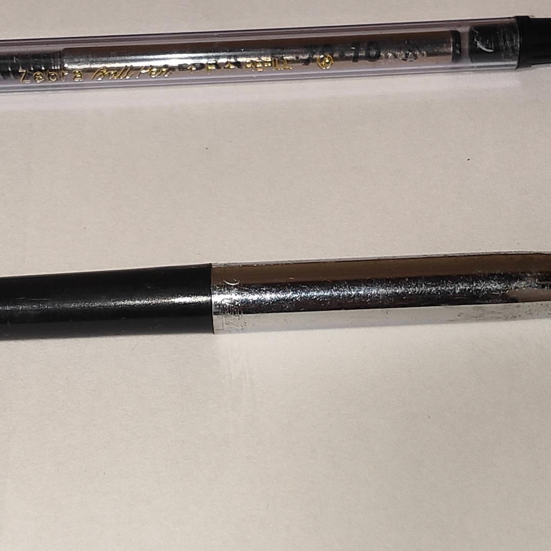 ボールペン２本セット＋替えインク　骨董品　昭和レトロ bic 三菱 zebra