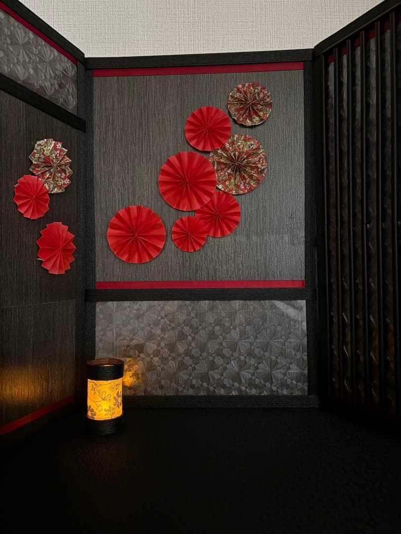 【！即購入OK！】背景ボード/ドールハウス/ミニチュア/和室/ひな祭り/五月人形