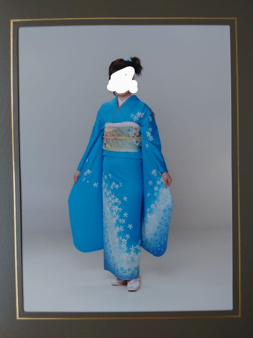 振袖　　振袖セット　綺麗なブルー