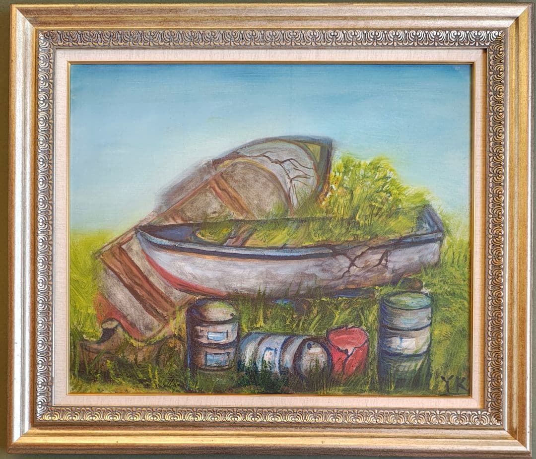 F12 額縁 + 油彩画