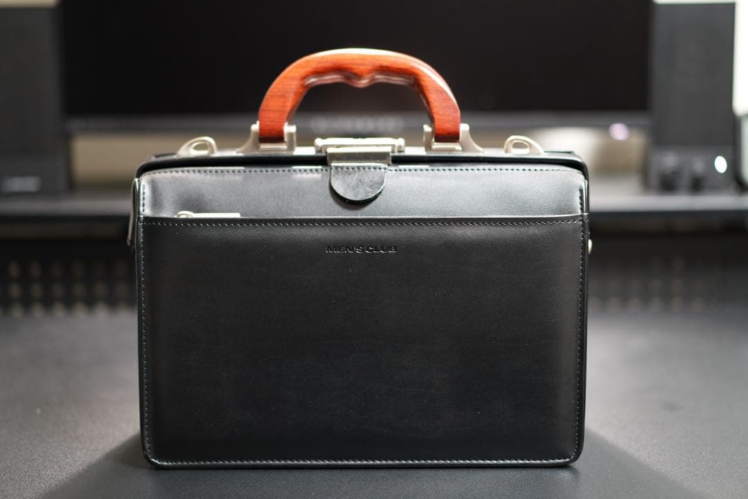 LEVANTO ダレスバッグ 日本製ビジネスバッグ 木製ハンドル