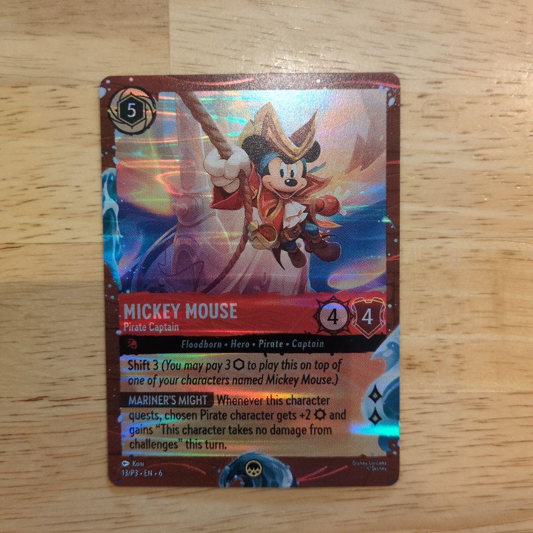 ロルカナカード パイレーツキャプテン ミッキー ディズニー クルーズ限定