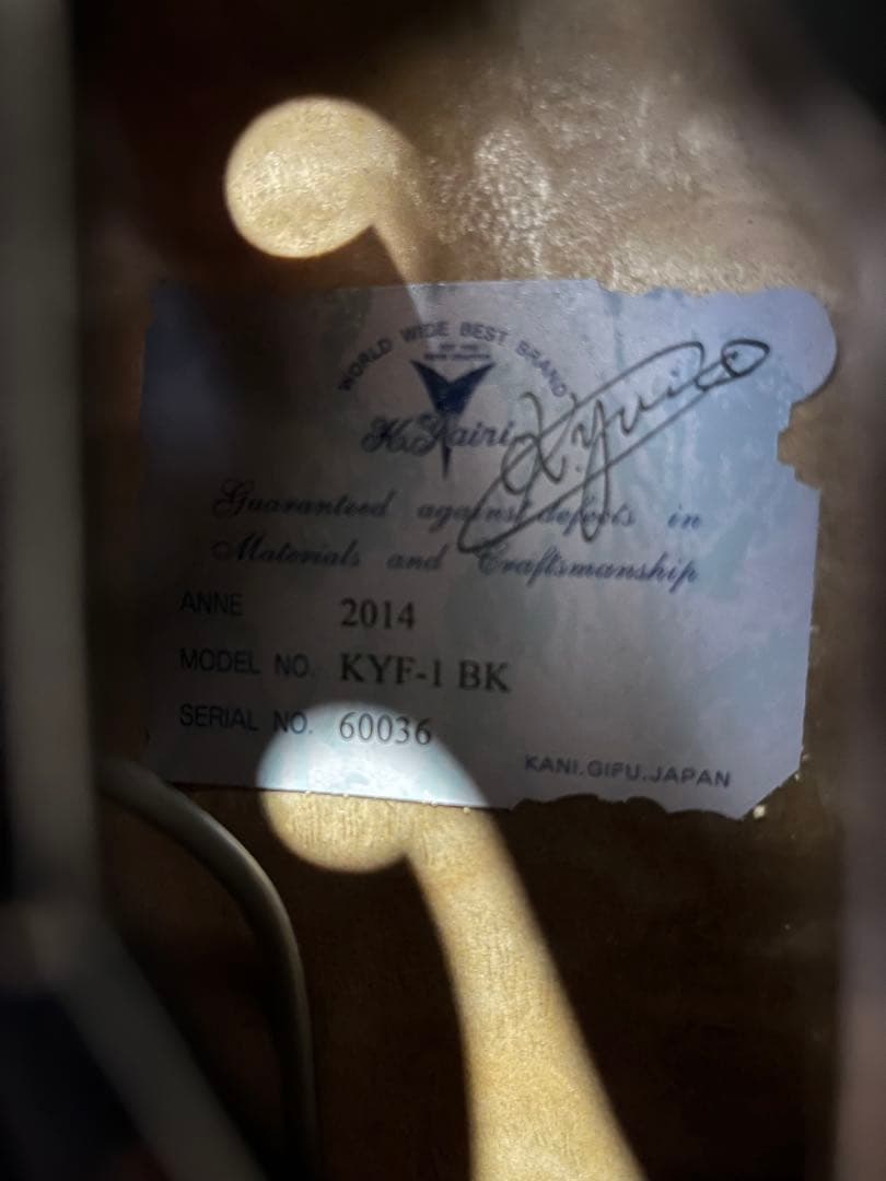 ギター K. Yairi KYF-1 Black