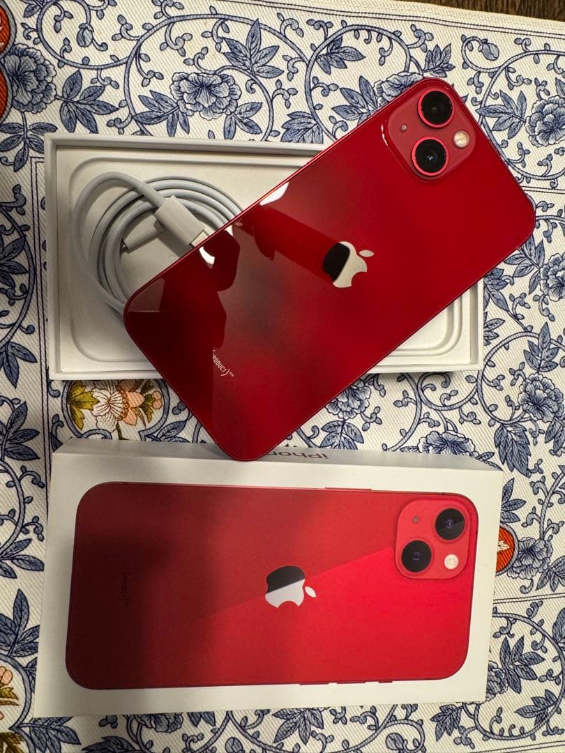 Apple iPhone 13 128GB レッド（箱&ケーブル付）