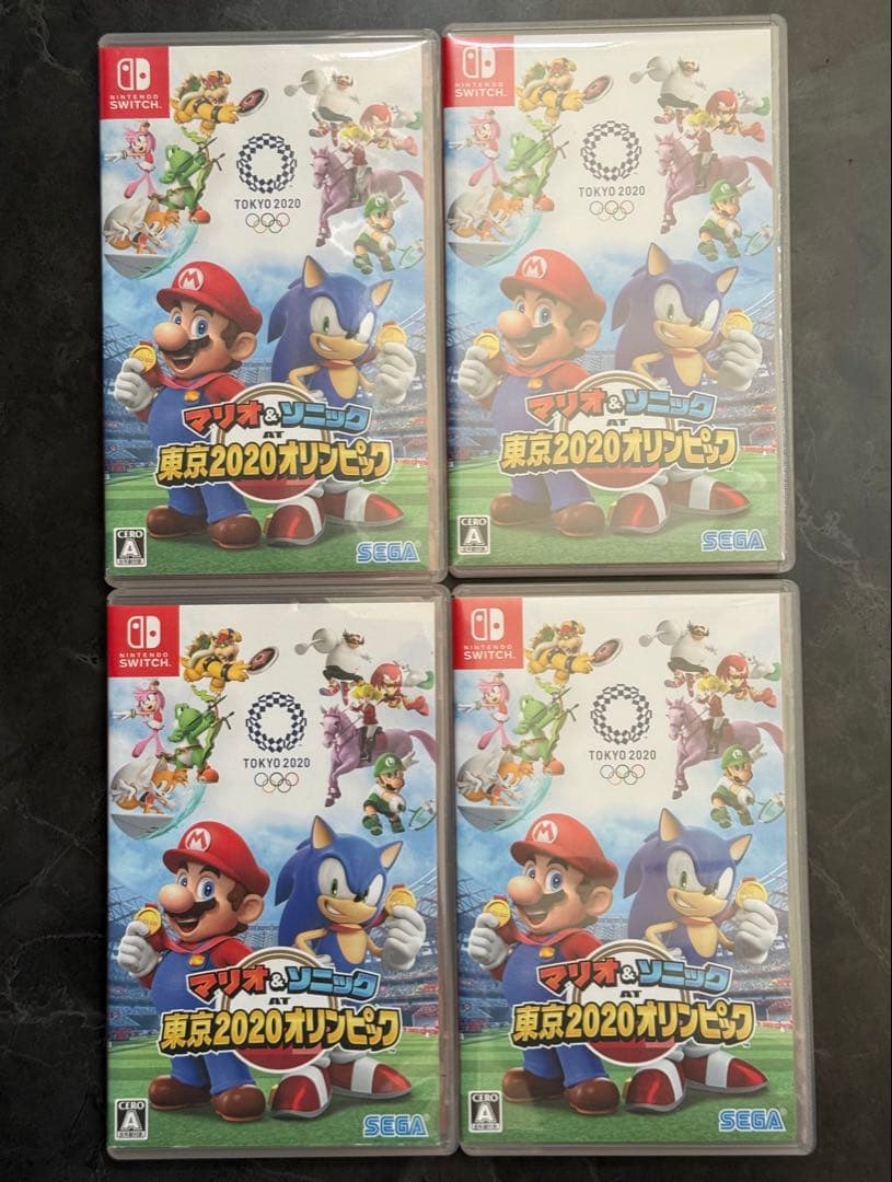 【スイッチ】マリオ&ソニック AT 東京2020オリンピック　4個セット