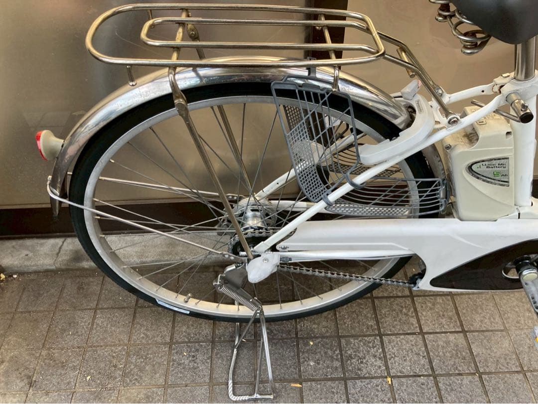 中古電動自転車 パナソニック リチウムビビSXホワイト 26インチ 横浜