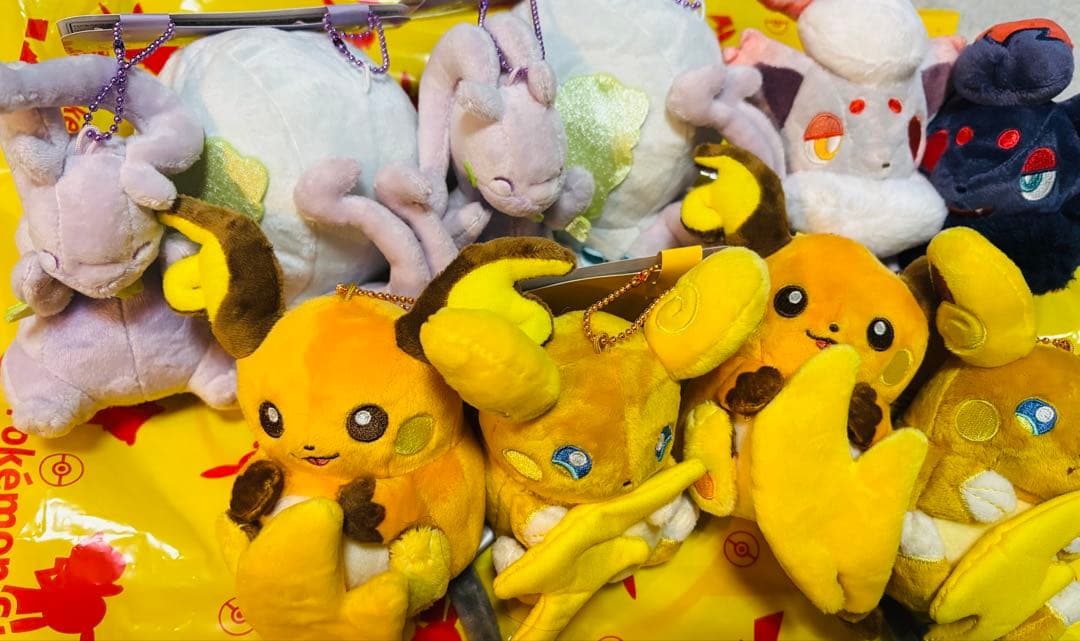 磁石でくっつくペアマスコット にたものどうし　ライチュウ　ヌメルゴン　ゾロア