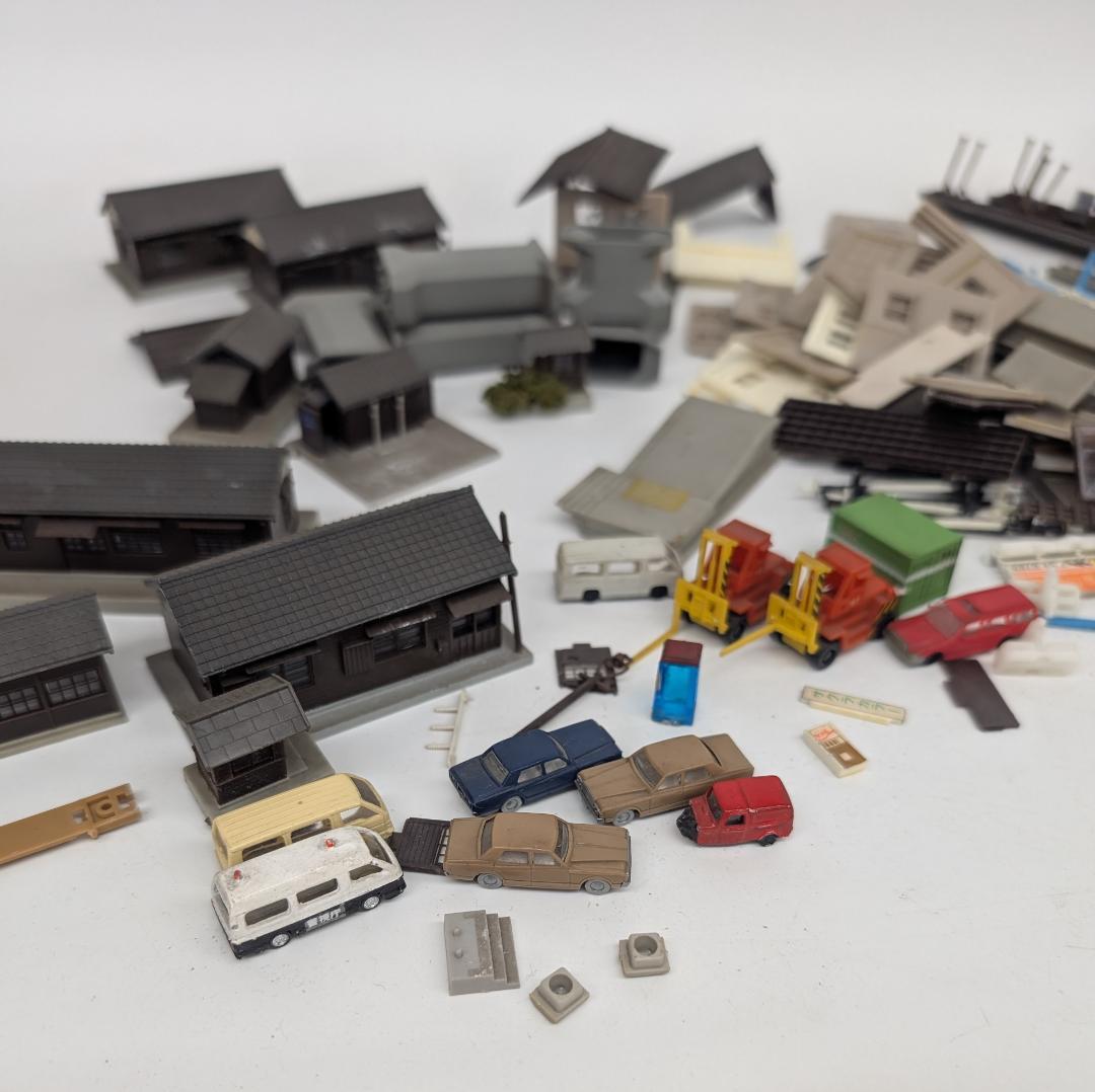 鉄道模型用 ジオラマ 解体品 部品 ジャンク 建物等 大量セット TOMIX 他