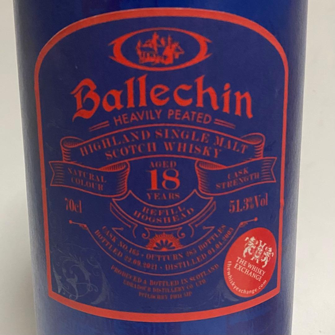 Ballechin 18年 for Whisky Exchange　バレッヒェン