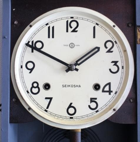 精工舎 SEIKO アンティーク 柱時計 壁掛け時計 振り子 正常動作品