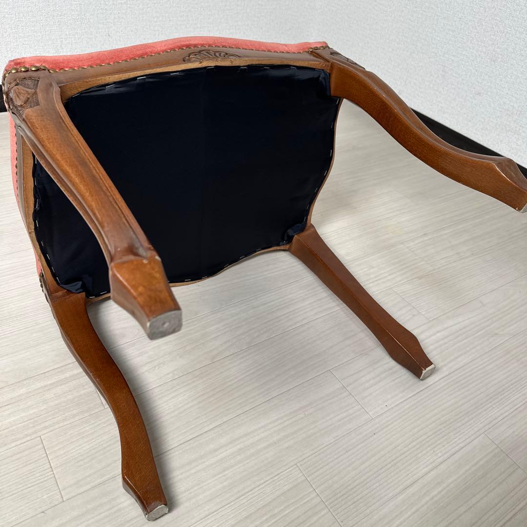 展示品 イタリア製 スツール オットマン チェア 椅子 猫脚 腰掛け ※i1※