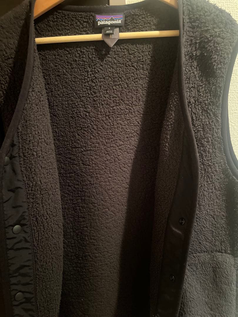 patagonia ブラック フリースベスト L