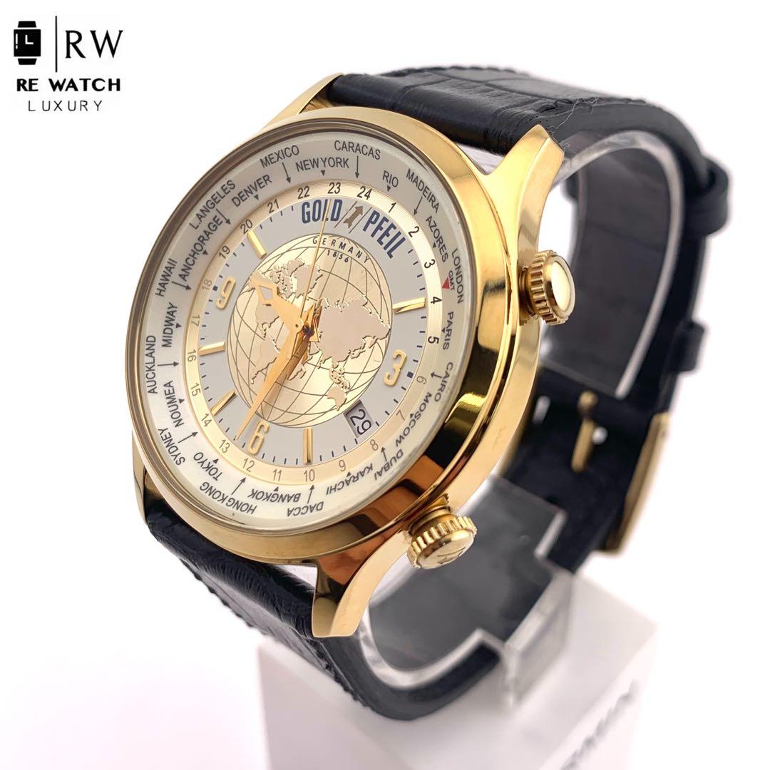7-5105 GOLD PFEIL G21000 ワールドタイム 腕時計