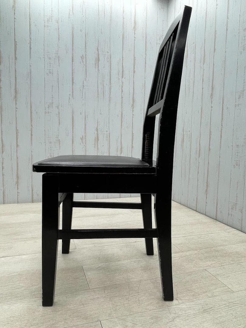 カワイ トムソン椅子 黒 高さ調整可能 ピアノ椅子 背もたれ KAWAI