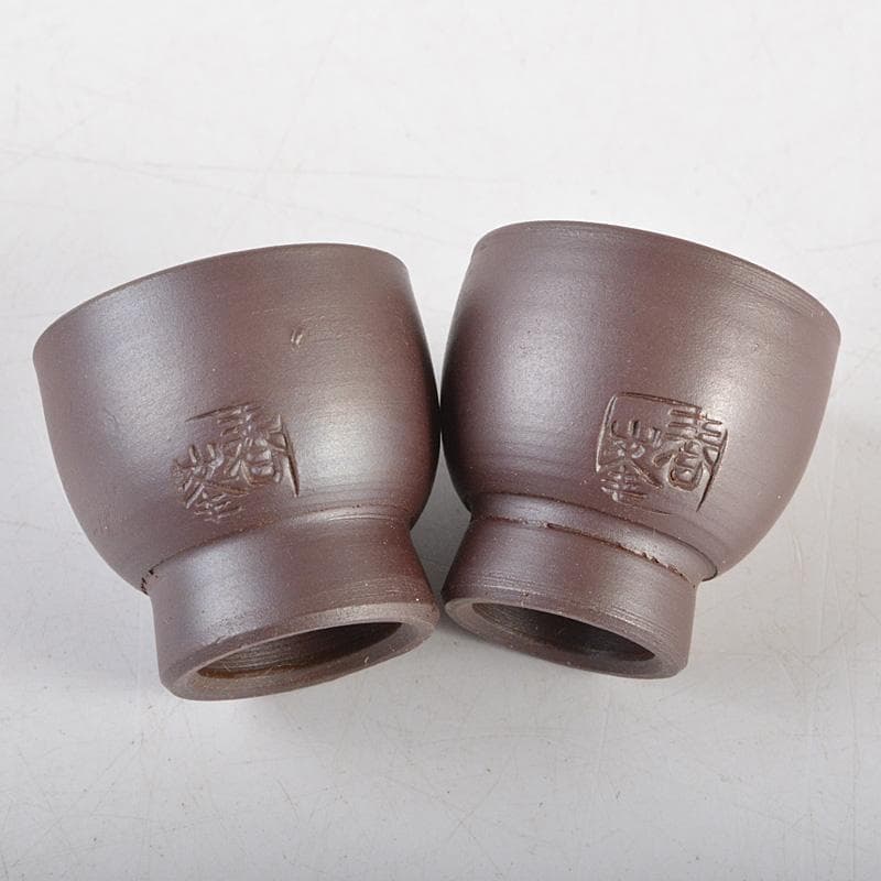 煎茶道具　萬古焼　春峯造　雛茶器揃　小さい茶器揃い　共箱　V　R5589