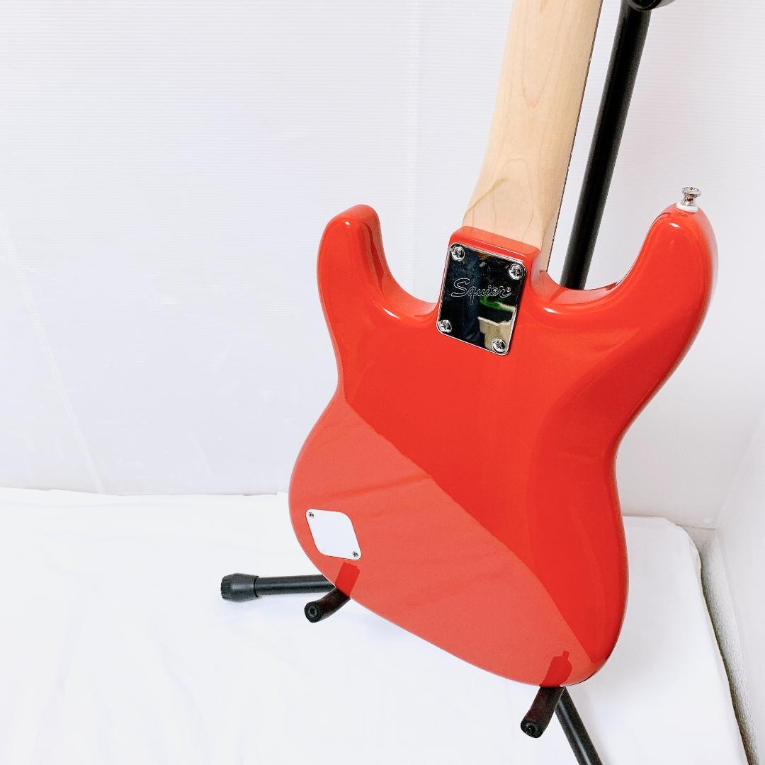 美品 Squier スクワイヤー Mini Stratocaster 赤