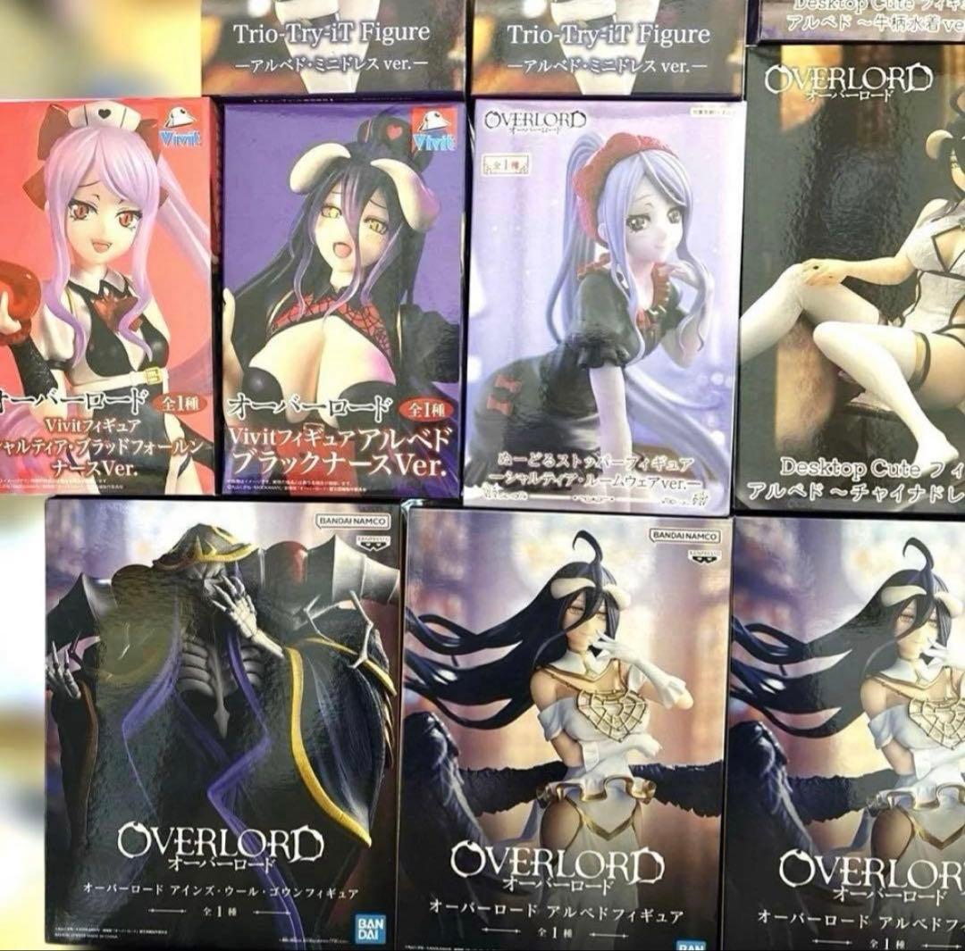 デートアライブ　オーバーロード　アルベド　シャルティア　フィギュア　18個セット