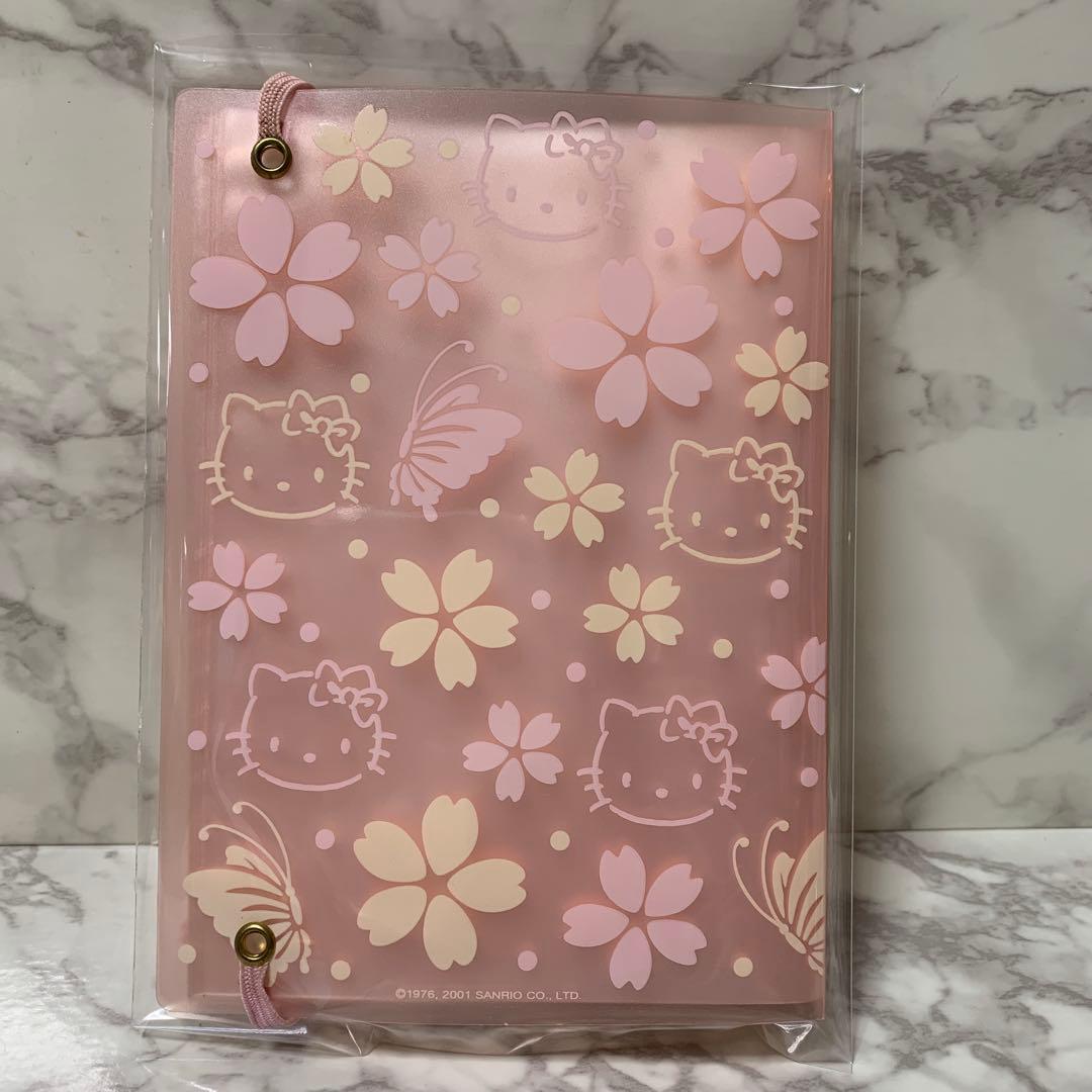 vivitix Hello kitty ポストカード　ファイルケース　桜蝶キティ