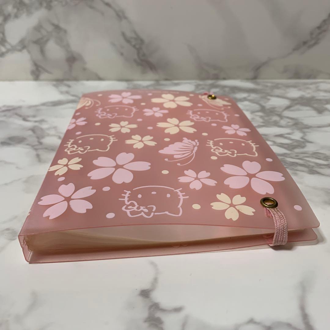 vivitix Hello kitty ポストカード　ファイルケース　桜蝶キティ