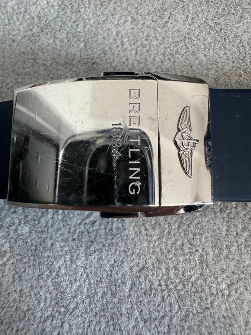 ブライトリング 純正ラバー ベルト BREITLING ラバーベルト 紺色