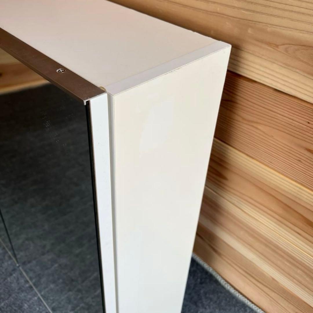 サンワカンパニー 洗面 ミラーボックス 三面鏡W1200