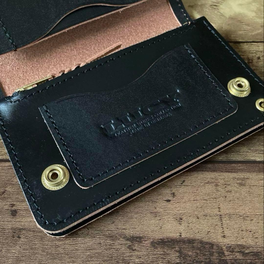 【ぽ】北米ステア トラッカーウォレット150【お札を折らずに収納】