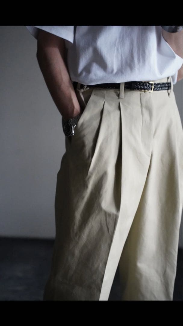 maatee&sons 俺のチノパン　薄BEIGE マーティーアンドサンズ