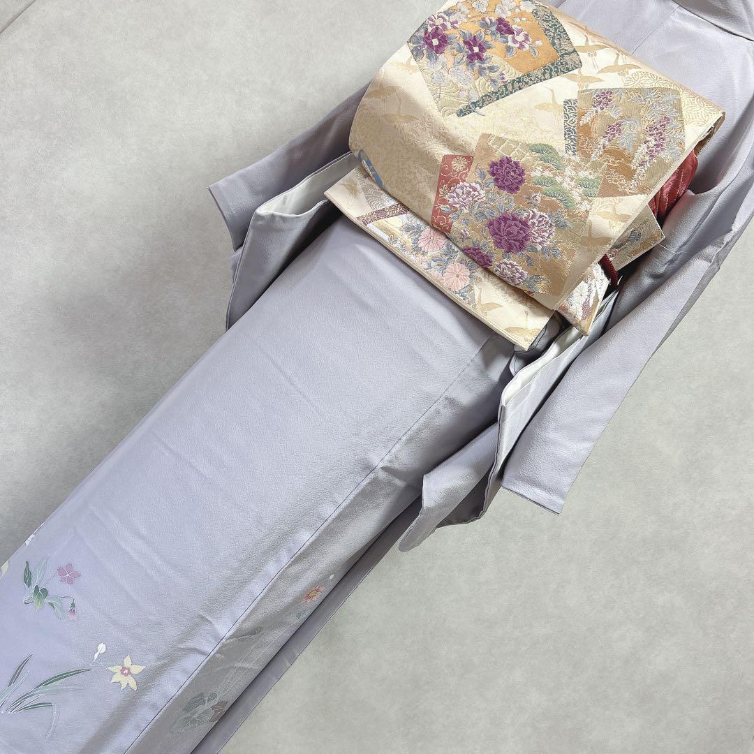 訪問着　フルセット　着物　正絹　　友禅染　七五三　お宮参り　G12