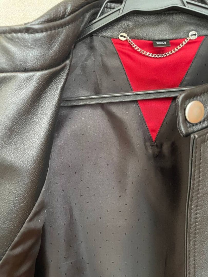 【美品】DIESEL ライダース　革ジャン 羊革 ディーゼル　レザー　黒