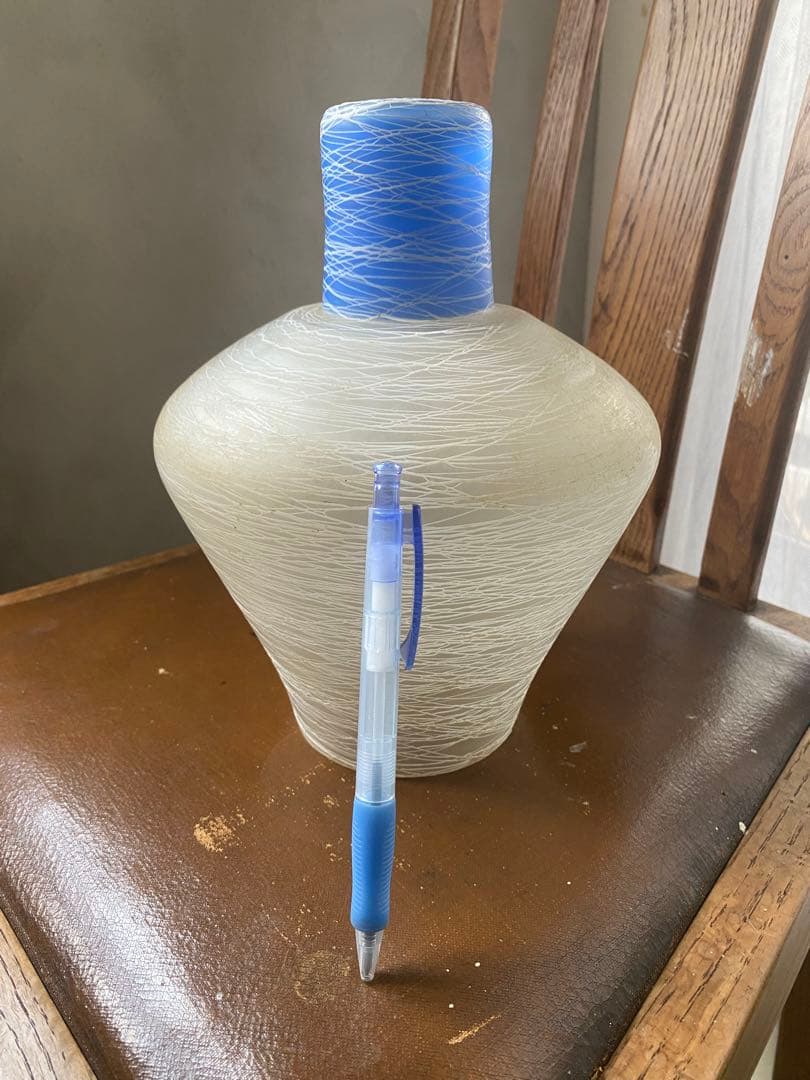 アンティークガラス製ボトル型ランプシェード