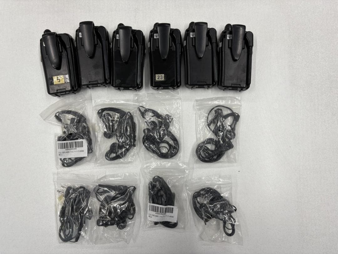 【まとめて】EXPLORER ET-20 トランシーバー ６点＋イヤホンマイク