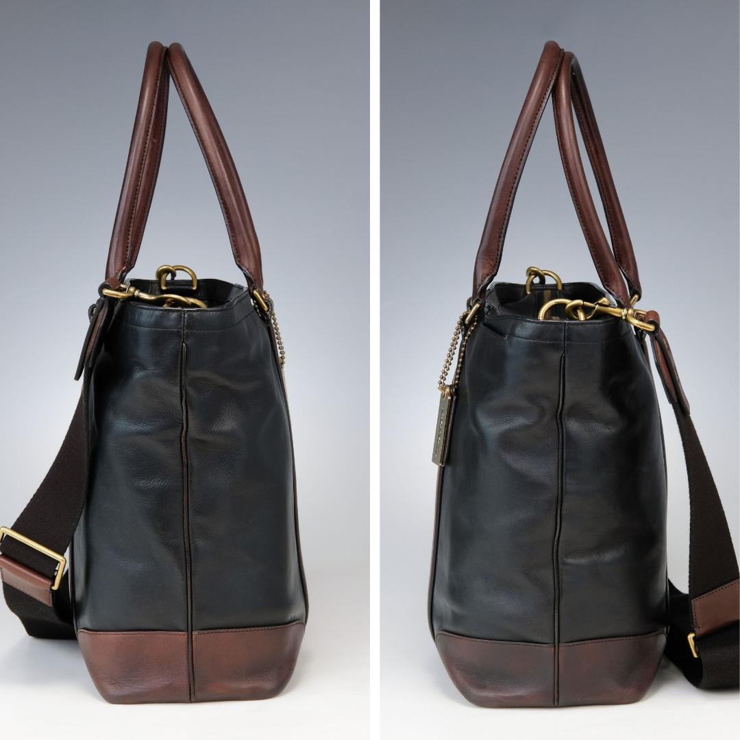 COACH レキシントン メトロポリタン ビジネスバッグ 2way ブラック 茶