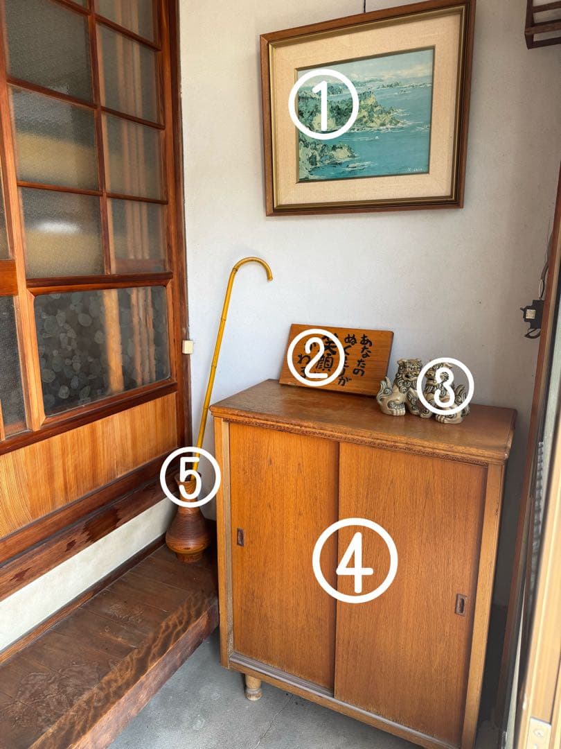 昭和の玄関④靴箱