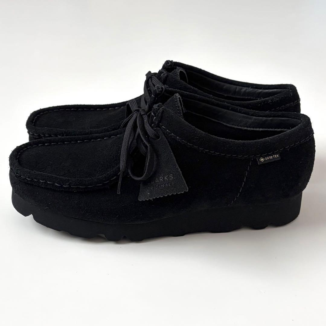 美品★Clarks GTX ワラビー ブラック クラークス GORE-TEX 黒