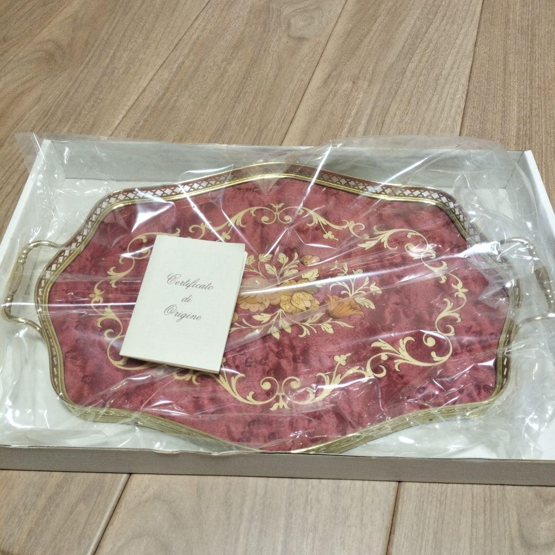 PATURZO GIOVANNI イタリア製 象嵌細工 トレー お盆