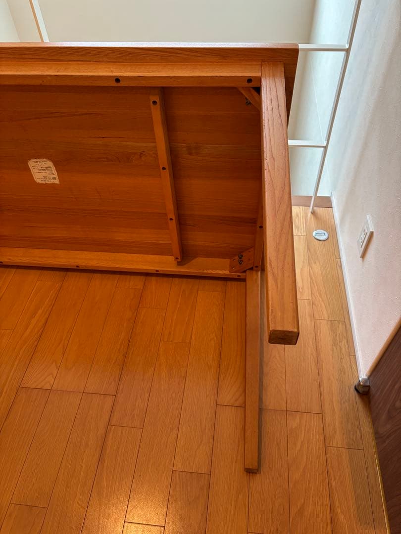 【無印良品】天然木　タモ材　ダイニングテーブル　美品