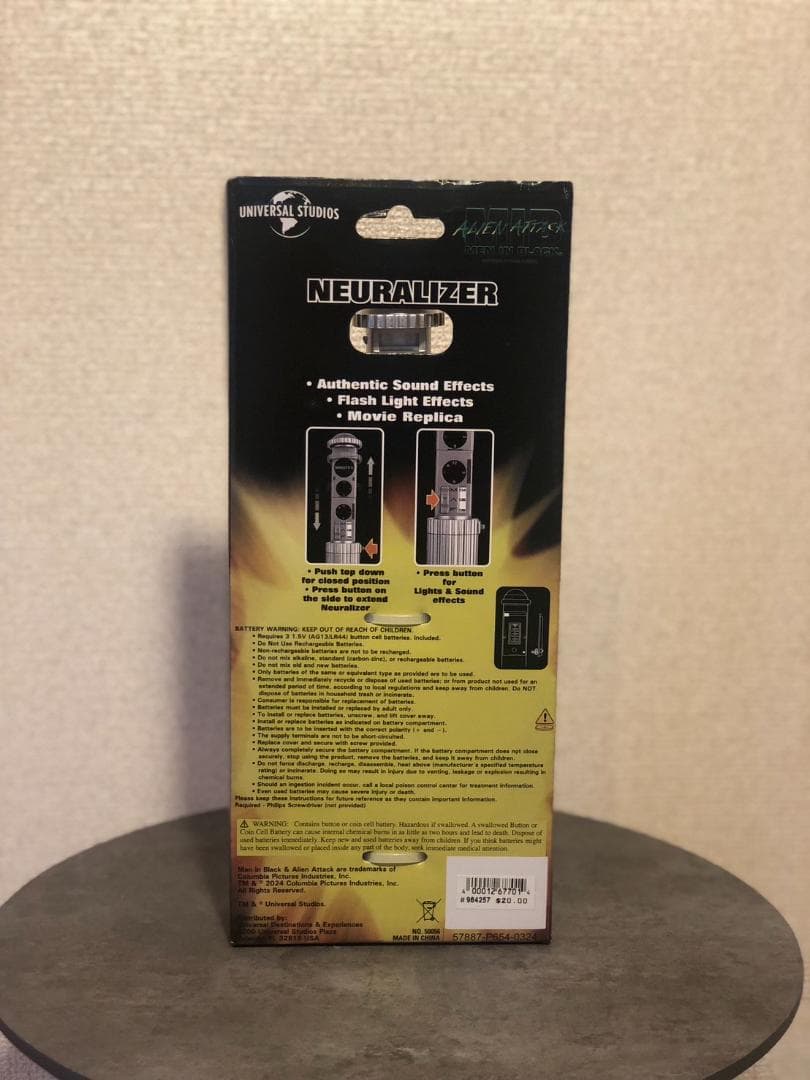 メインブラック ニューラライザー 音と光の効果付き ムービーレプリカ