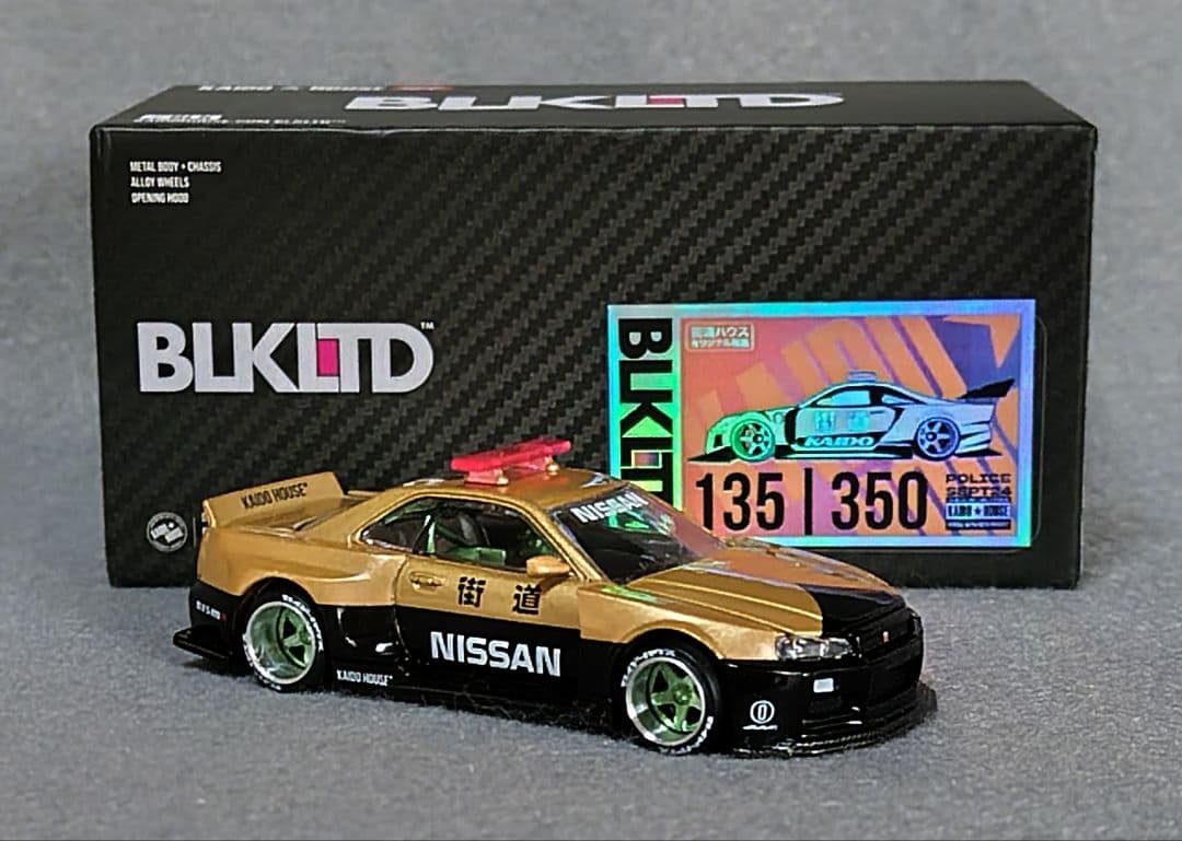 ミニカー (R34) KaidoWorks V2 Aero Police BLKLTD