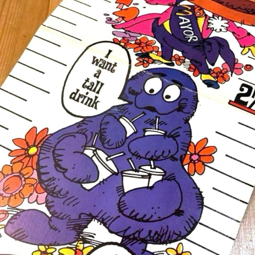 70年代　マクドナルドランド　身長計　ディスプレイ　アメトイ　ロナルド　グリマス