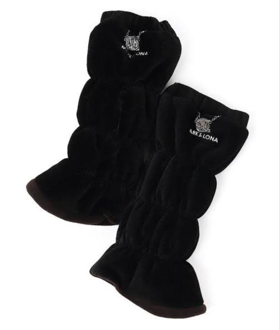 新品✦マークアンドロナ✦コーデュロイチャーム付きレッグウォーマー✦