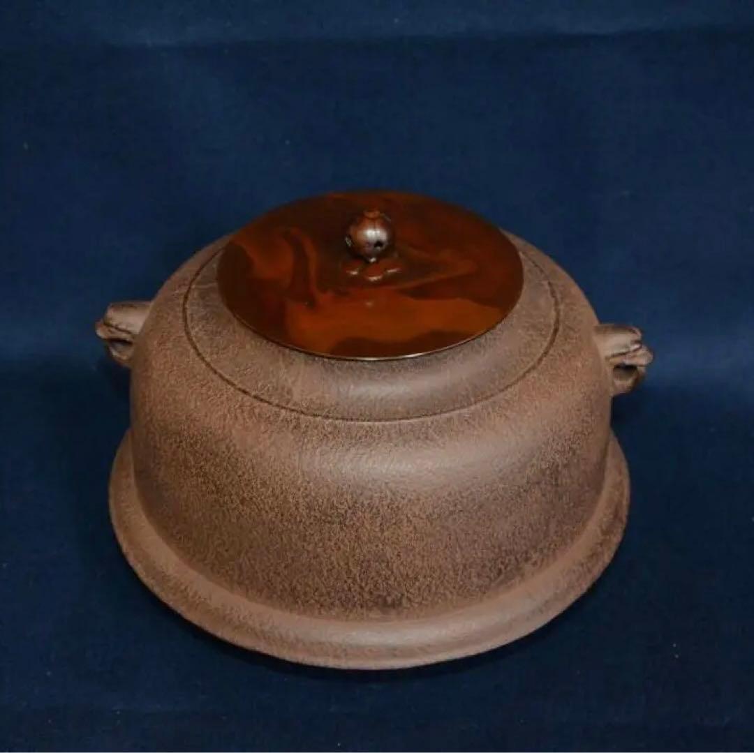 茶道具　美品　炉釜　真形釜　菊池正直　中古品　送料込み
