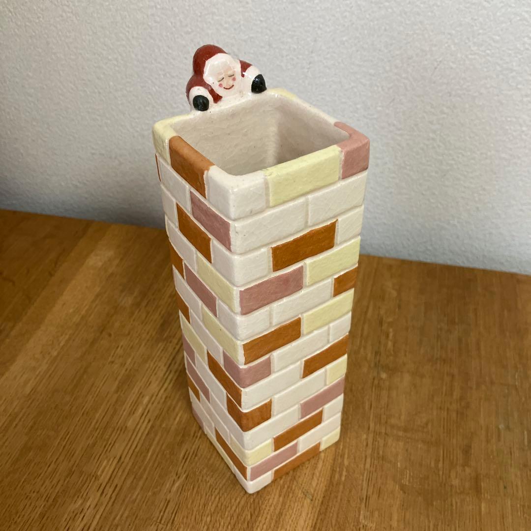 楽入　花入　サンタ　煙突サンタ