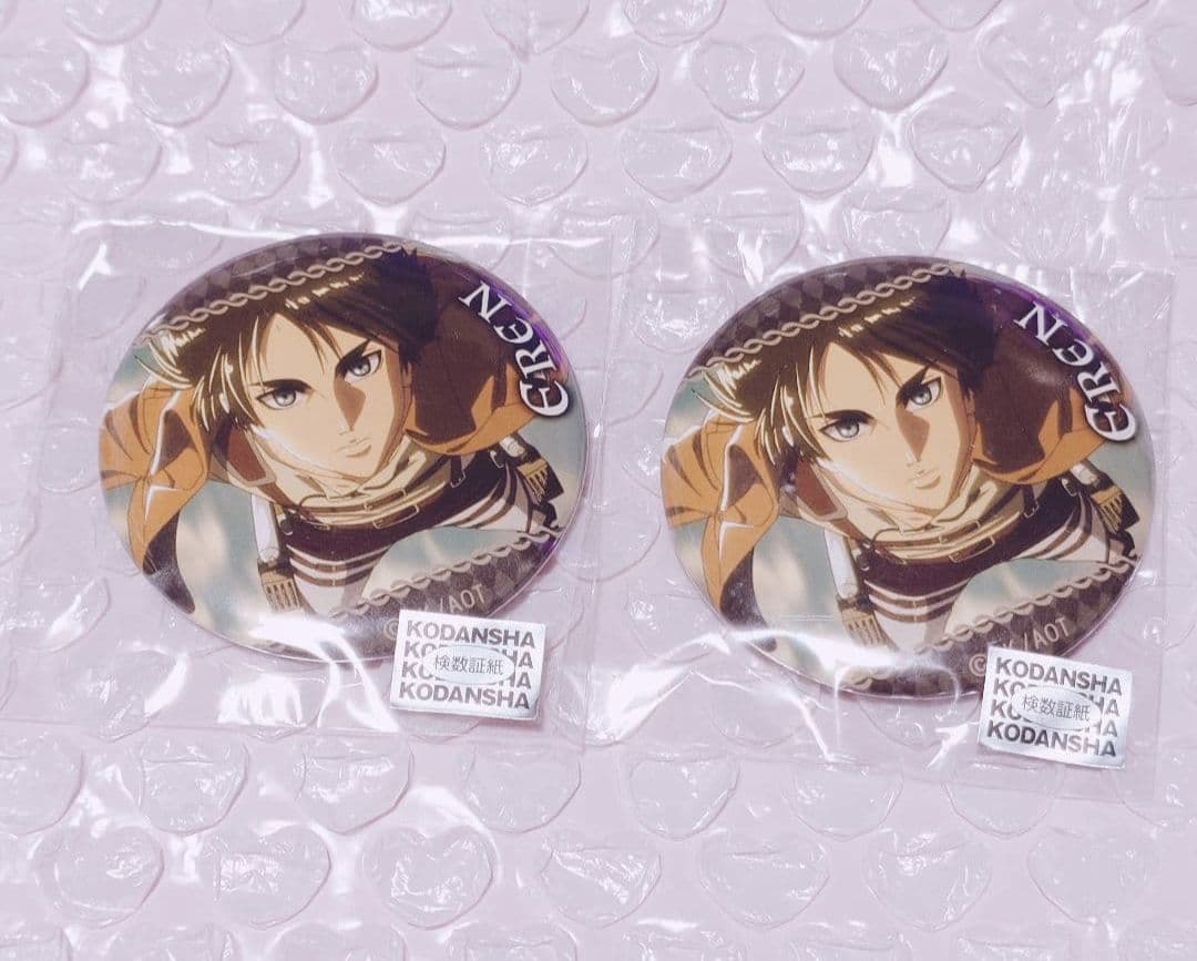 進撃の巨人 エレン イベント限定 缶バッジ attack on titan